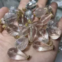 Натуральный 7A белый кристалл с лапшой капли воды Аксессуары Подвеска DIY разбросанные бусы