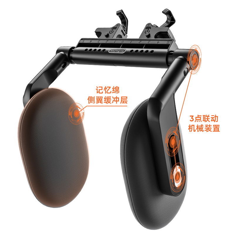 豪華で豪華な車のヘッドレストの首の枕の車の寝ているシートの通用の車の背もたれの枕の柔らかい肌の首の枕|undefined