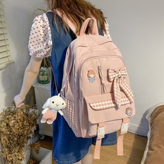 かばん女子小学生3年から6年生までの多層新かわいい中学生大容量リュックサック