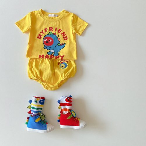 Children's Spring and Autumn Sports Shoes Dinosaur Shoes for Kids Baby Learning to Walk Shoes Soft Sole Baby Shoes Sports Shoes for Girls and Boys