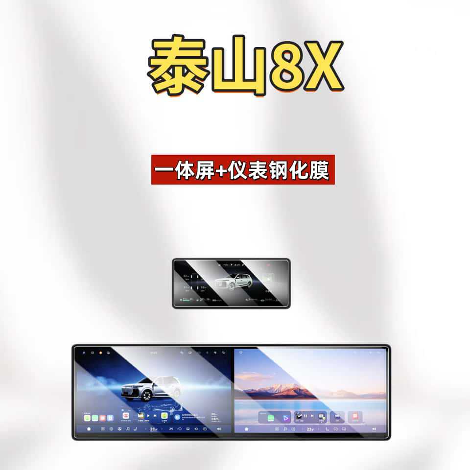 Suitable for Lantu Taishan X8 Screen Tempered Film, Central Control Navigation Instrument, Tv Armrest Film, Interior Accessories