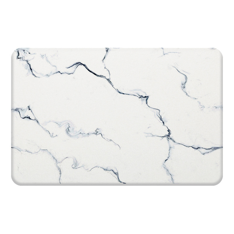 Alfombrilla de Ducha de Diatomea - Diseño de Mármol, Dura, Antideslizante y Absorbente
