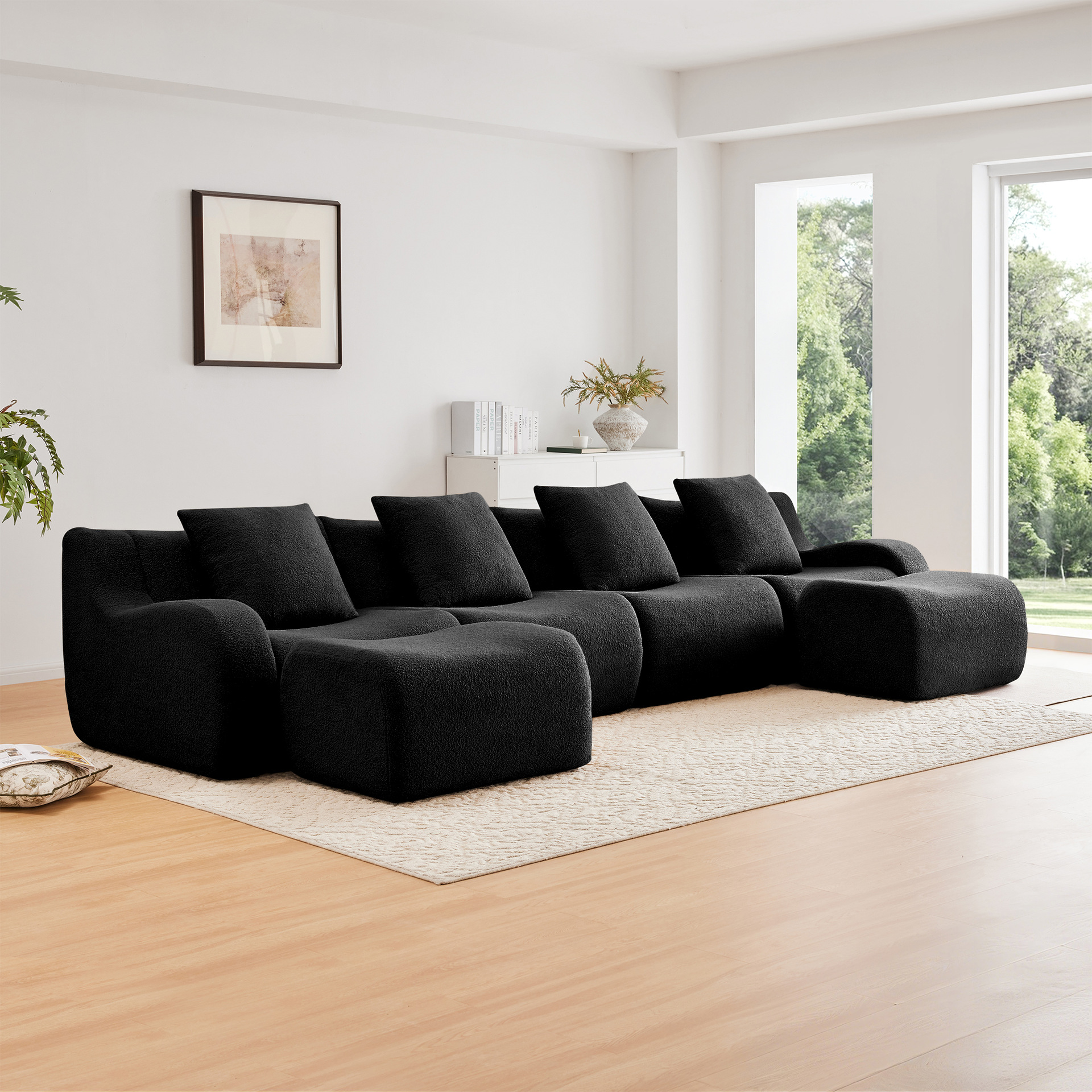 Taburete de pie de lujo ligero italiano taburete de sofá largo casero taburete de sofá de madera maciza pie de asiento taburete de sofá bloque de tofu