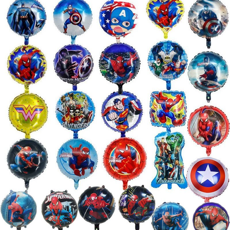 Команды The Avengers, шарик, детское вечернее платье, 18 дюймов, Спайдермен, Бэтмен