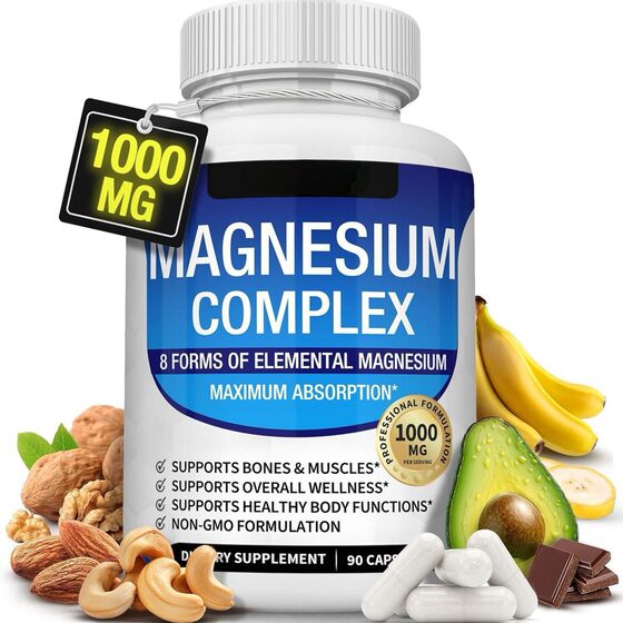 Cross-border Supply TK Hot Selling magnesium Magnesium Glycinate Magnesium Malate Magnesium Citrate Compound Capsules