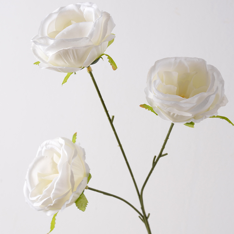 Material de flores de simulación de boda blanca, techo de salón de bodas, flores falsas, escenario, hilera de flores, guía de carretera, arreglo floral, cuidado de flores decorativas