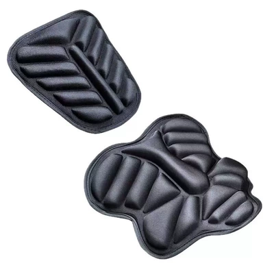 Electric motorcycle 3D shock-absorbing seat cushion cover, heat-insulating and sun-proof, suitable for all seasons, electric scooter seat cushion, long-distance riding equipment (Motorcycle cushion) - front-seat-rear-seat-model