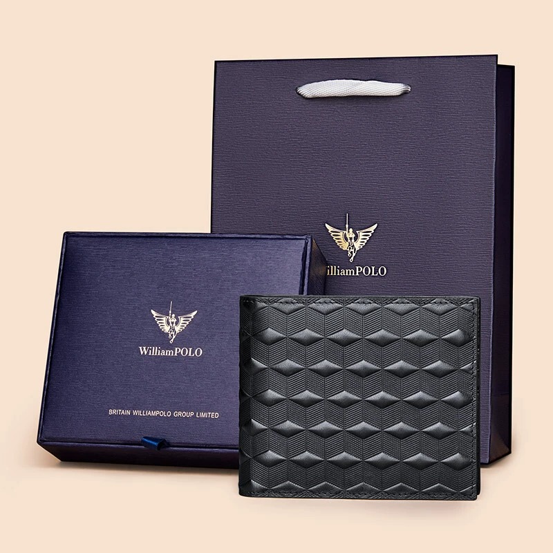 King Paul Wallet Men's Short Leather Trendy Brand Men's Wallet Young Men's Cross Silver Bag Gift Card Bag Wholesale