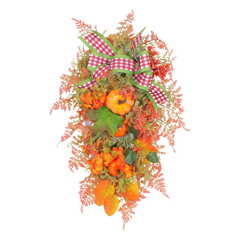Hong Kong amor guirnalda de Navidad Otoño de Acción de Gracias guirnalda de calabaza arco artificial Garland puerta colgante decoración nueva