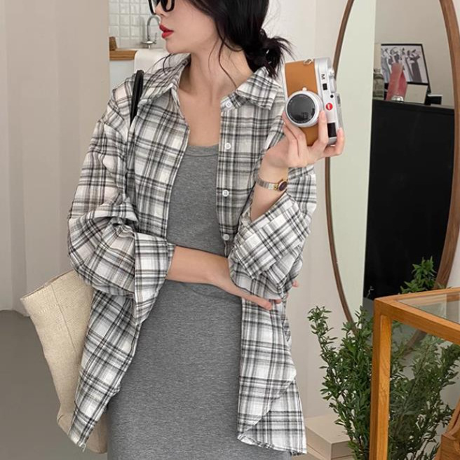 Japanese thin summer retro shirt