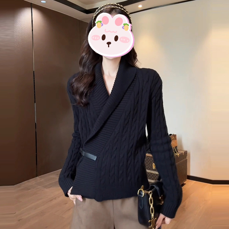 Casual, cool, stylish, and sophisticated knitwear for women, 2025 autumn new suit-collar top Casual, cool, stylish, and sophisticated knitwear for women, 2025 autumn new suit-collar top