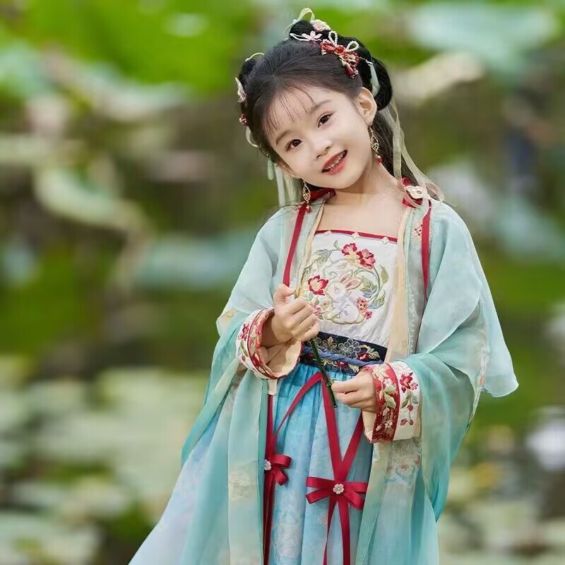 Girls' Wonderful Starry Sky - Eternal Night Starry Sky Yu Shuxin's Same Style Cosplay Princess Style Tang Dynasty Hanfu Children's Fairy Outfit