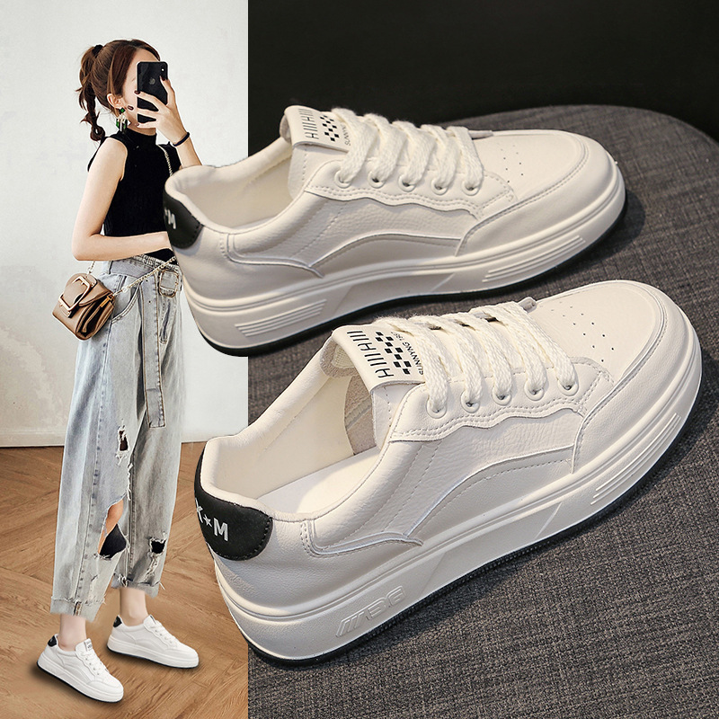 Soft Sole Comfortable White Shoes Women's Shoes 2025 Spring and Summer New Versatile Korean Style Low-Top Casual Shoes Women's Sports Shoes