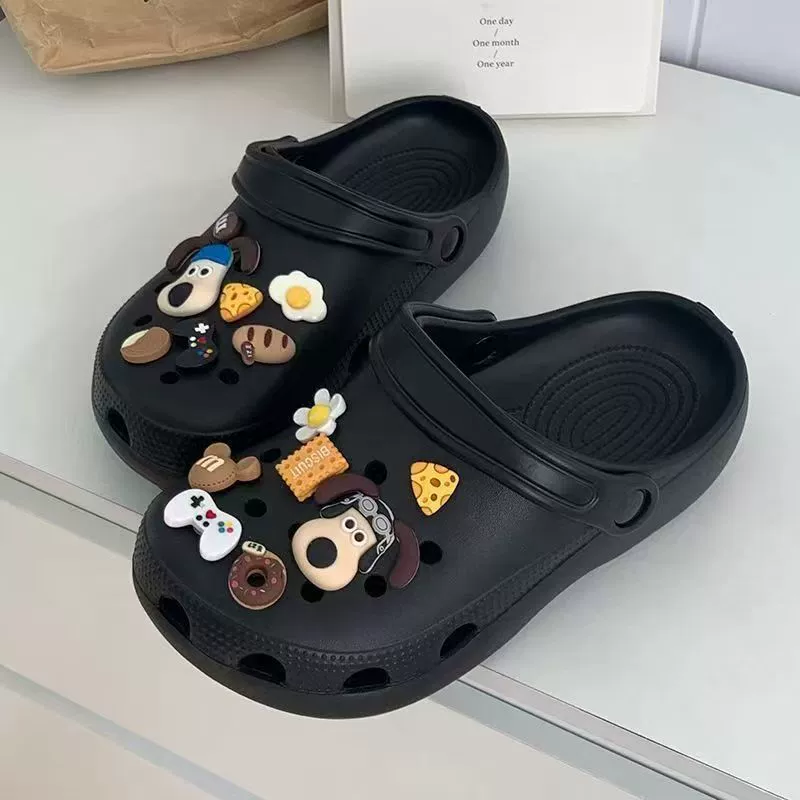 Новая модель пещерные туфли женские милые дикие холодные тапочки летом