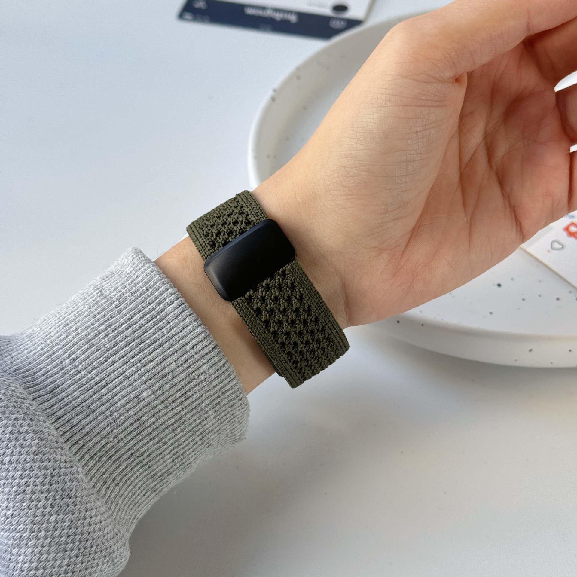 35g Weight Apple Smart Watch Magnetic Strap Classification Nylon Material Solid Color Pattern Fashion style Style Fashion Style Solid Color Apple Smart Watch Magnetic Strap 38