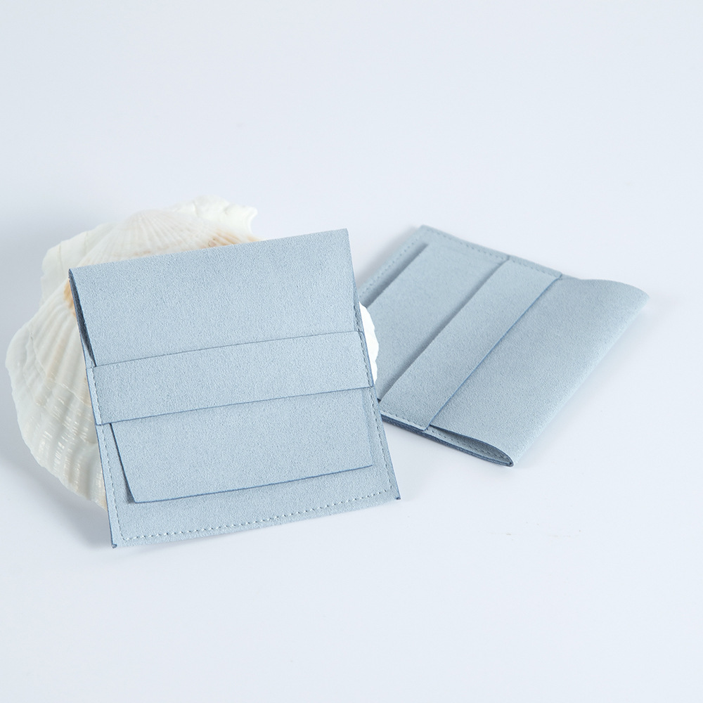 7g Weight Gift Wrapping Supplies Event & Party Supplies Jewelry Packaging Bags Classification 1 Piece Quantity Holiday, Daily Occasion Solid Color Pattern Simple Style Style Factory Direct Supply Ornament Suede Microfibre Cloth Bag Flannel Bag Flip Bead Jewelry Bag Card Bag Wholesale 5