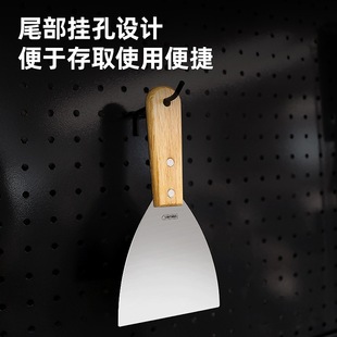 Tools DL-HD1C wooden handle putty knife 1 inch stainless steel wooden handle putty knife blade wooden handle blade