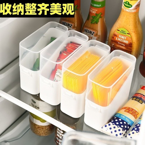Covered Dustproof Storage Box Can Place Refrigerator Storage Box Household Desktop Tea Bag Tea Sorting Organizing Box Storage