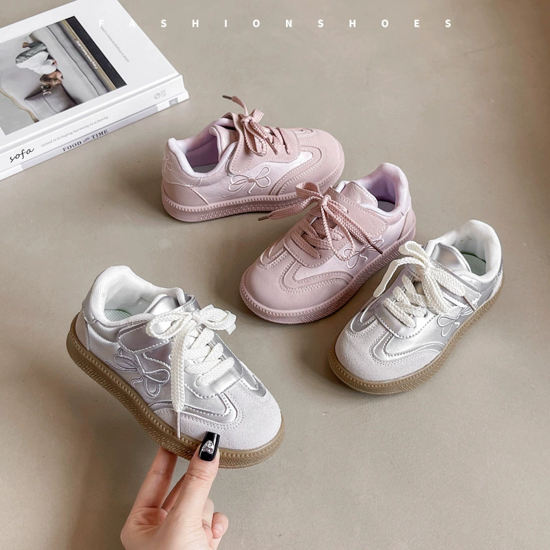 Обувь для девочек кроссовки весной 2025 новый дышащий прилив