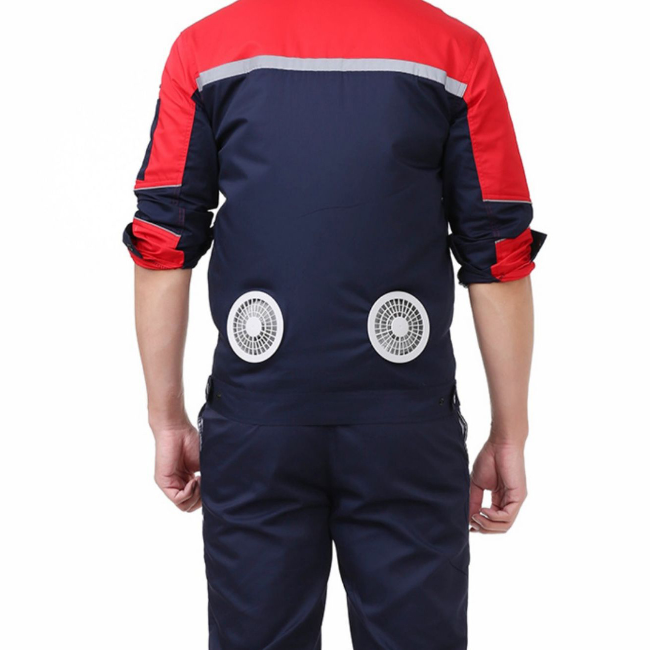 Verano de refrigeración aire acondicionado ropa de trabajo protección solar ventilador de refrigeración ropa al aire libre disipación de calor verano ropa de protección eléctrica ropa de trabajo