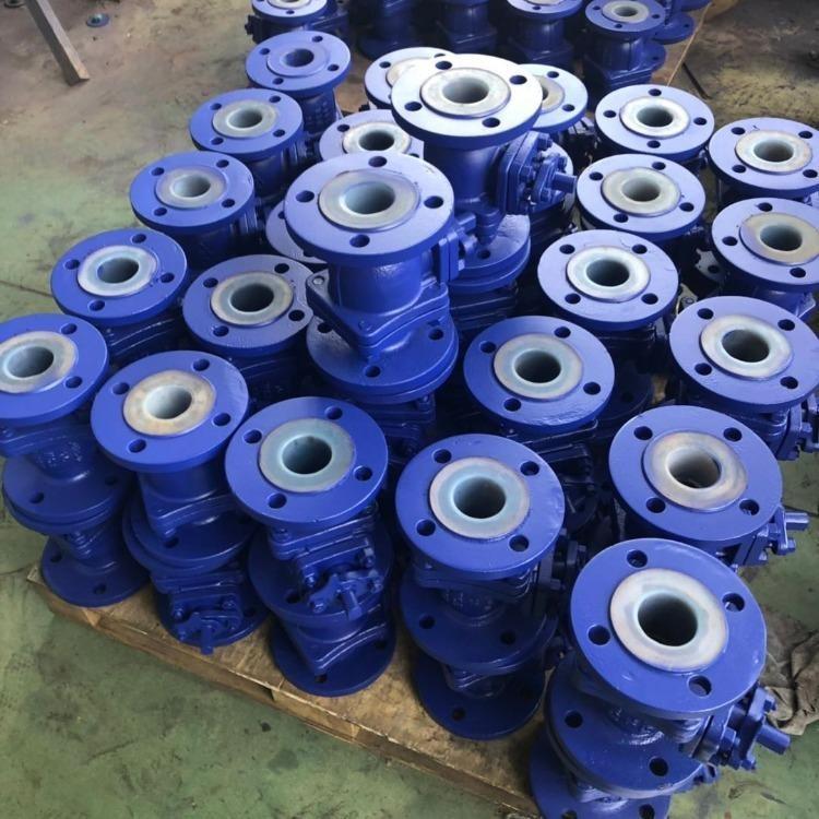 法兰球阀 手动衬氟球阀 Q41FPA-16C 衬氟球阀 耐酸碱球阀DN300