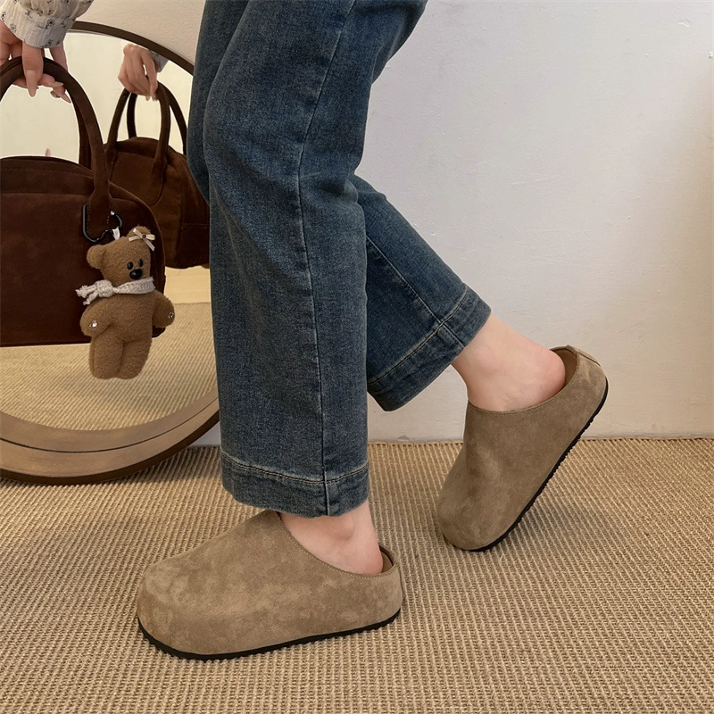 Тапочки на толстой подошве Birkenstock, войлочная подошва, женские летние шлепанцы 2025, новые осенние слипоны, уродливо-милые Birkenstock