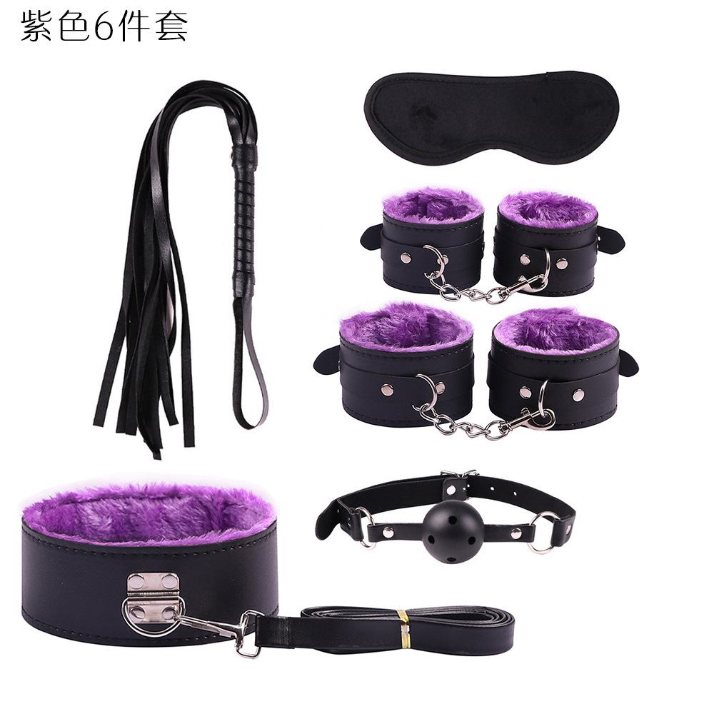 SM comercio exterior de 10 piezas de cuero sexy traje de peluche vinculante de 10 piezas juguetes alternativos productos sexuales