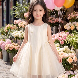 Ůͯ�o��W���B��ȹ2026�ļ��¿�͸�ⱡ�����ɐ۰�ɫ��ͯ����ȹ