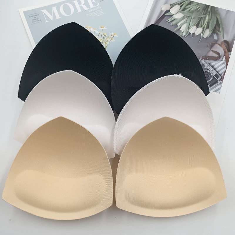 Треугольные утолщенные губчатые вкладыши для бюстгальтера, пуш-ап, спортивного бюстгальтера, купальника, одежды для йоги, напрямую от производителя