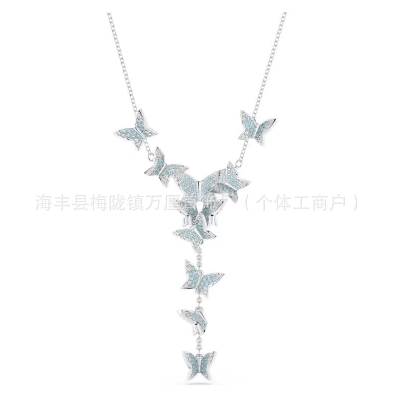 Y形蝴蝶蓝钻【白金色】