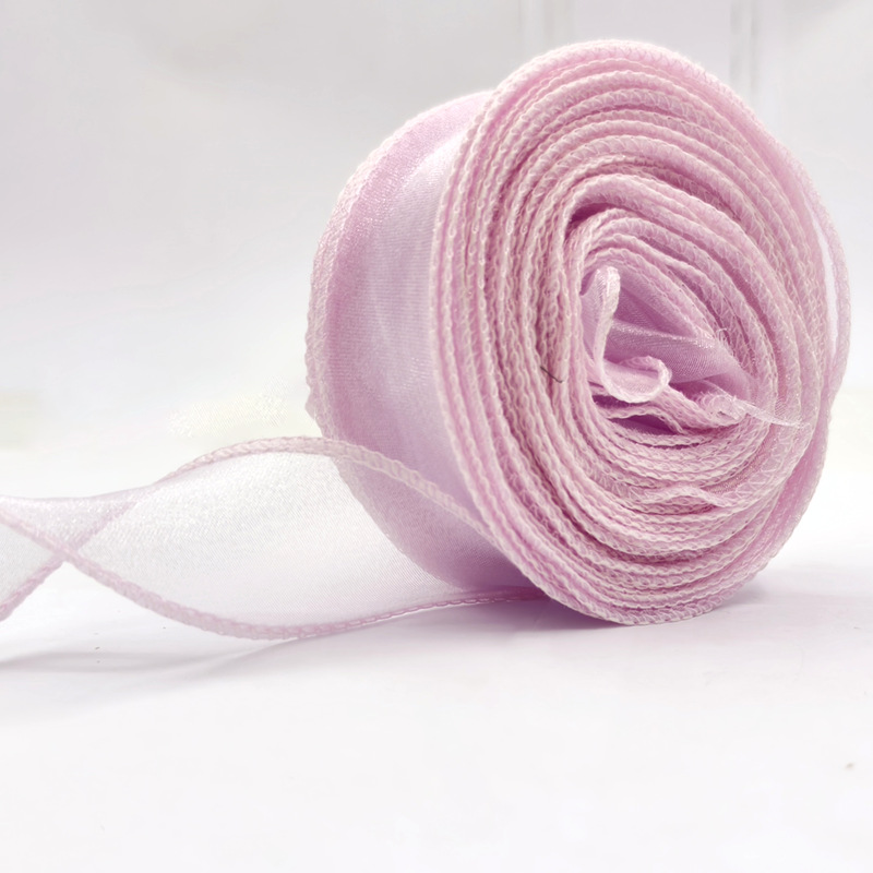 Kit de material para ramos de hilo de cola de pez de 4 cm con lazo de cinta de hilo ondulado, accesorio para el cabello con horquilla DIY, cinta decorativa, empaque simple.