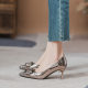 1038-1 plus size women's shoes professional work comfortable high-heeled shoes long standing not tired feet work shoes tooling shoes