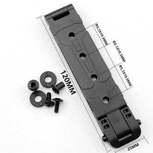 MOLLE-LOK sheath K sheath waist clip sheath back clip KYDEX sheath carrying clip K sheath MOLLE buckle
