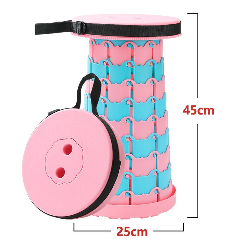 Taburete arco iris retráctil pequeño banco doméstico taburete de pesca ajustable portátil al aire libre asiento de cola de mano Maza