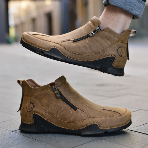 Octopus Men's Shoes High-Top Martin Boots for Spring and Summer – Men's Casual Ankle Boots