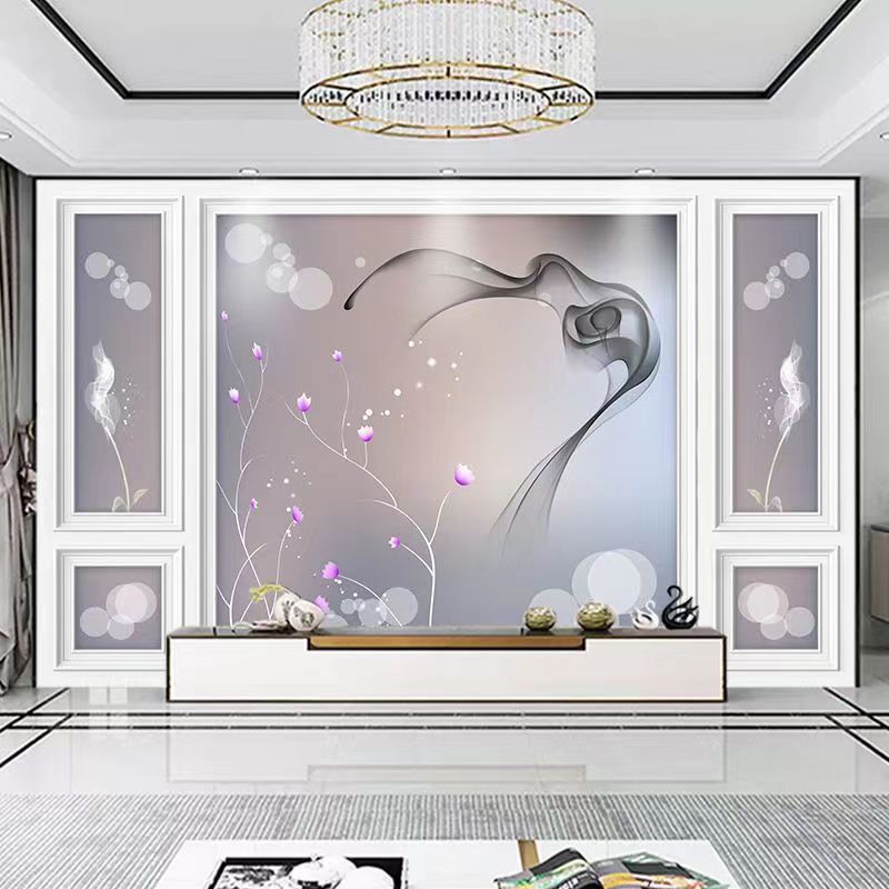 3d北欧电视背景墙布5d网红客厅卧室装饰墙画8d立体现代影视墙壁纸|undefined