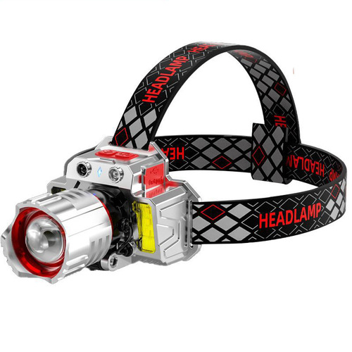 Cross-border p50 strong light induction headlamp head-mounted ultra-long endurance work miner's lamp outdoor charging treasure fishing lamp