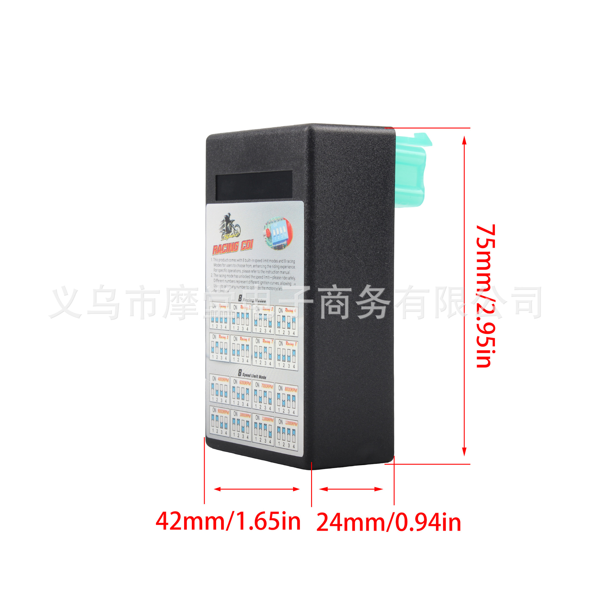 Motorcycle Igniter Cdi Transparent Plastic Dc Modified Dial Code Igniter Chip-Type Igniter with Adjustment