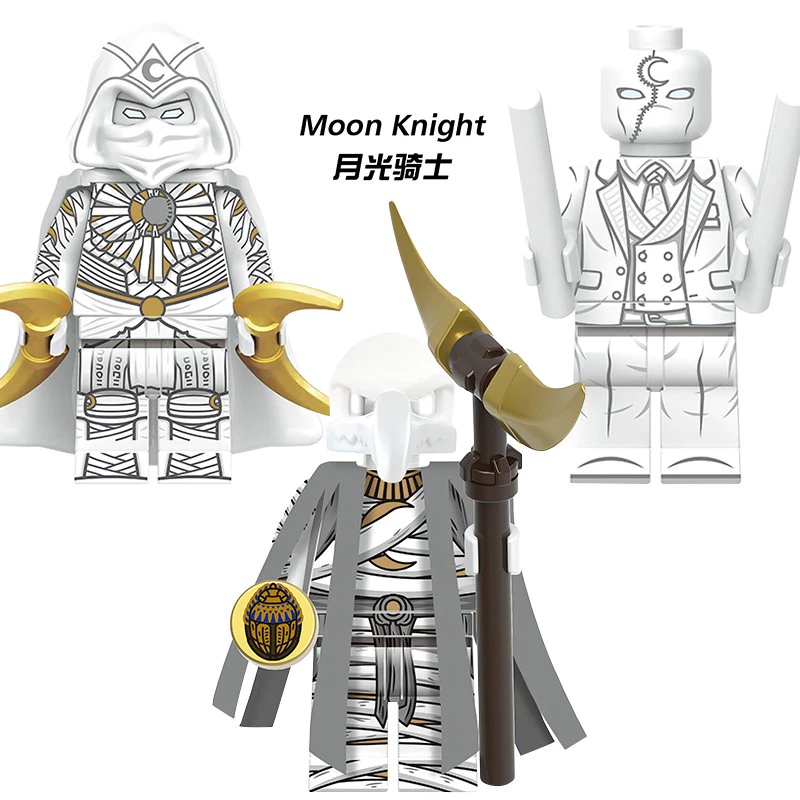 Марвел Супергерой Американский сериал Moonlight Knight XH1895 Конструктор минифигура: полумесяц стрелка Конд Су игрушка