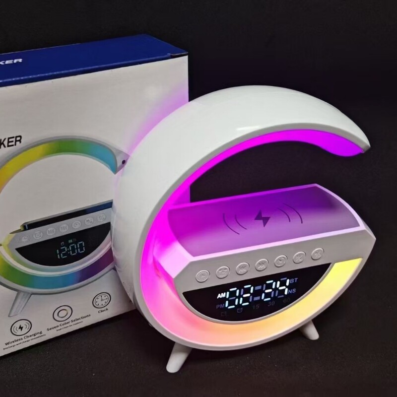 Cross-Border Popular Model G3401Mini Wireless Bluetooth Speaker Wireless Charging Ambient Light Bedside Wake-Up Light Alarm Clock 13 Cross-Border Popular Model G3401Mini Wireless Bluetooth Speaker Wireless Charging Ambient Light Bedside Wake-Up Light Alarm Clock 13