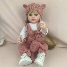 跨境55厘米搪胶仿真婴儿全软胶陪伴玩偶女孩礼物Betty重生娃娃