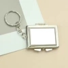 Mirror, rectangular keychain