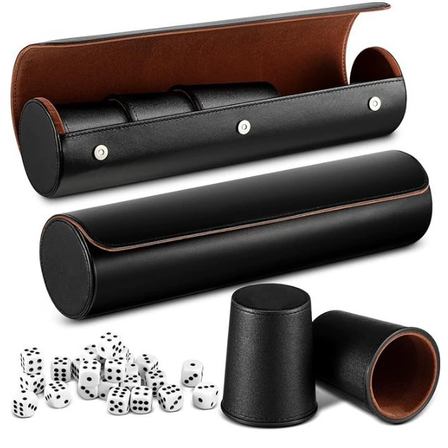 Набор из 5 цилиндрических кубиков для игр с магнитной кнопкой и длинной трубкой, популярный кросс-граничный товар