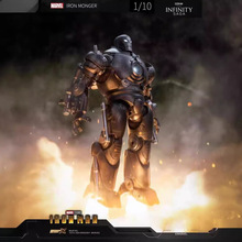 中反派铁霸王蜘蛛侠融合战衣漫威钢铁侠动玩具可手办马克模型摆件