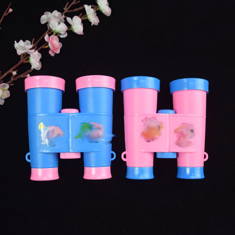 热销新款望远镜双筒小猪小妹迷你望远镜手工艺品批发