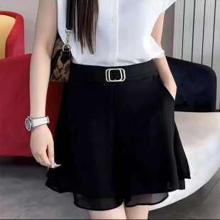 Trendy Short Culottes New Style for Slightly Chubby Ladies Summer Skirt Popular Shorts from Guangzhou Thirteen Wharf