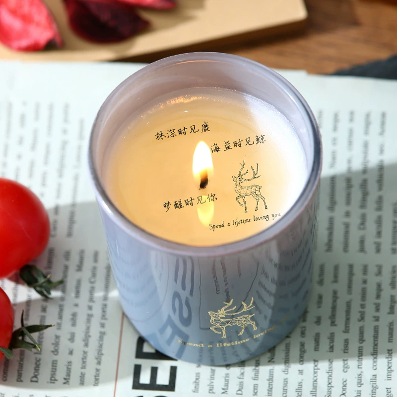 Creative perfumed glass candle, aromatherapy