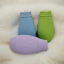 现货供应硅胶注水热水袋学生老人方便实用硅胶暖手宝可微波炉加热