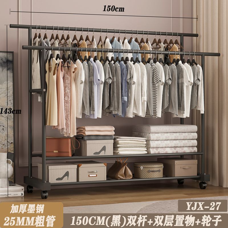 25튜브(블랙)-150cm 더블폴+휠✦