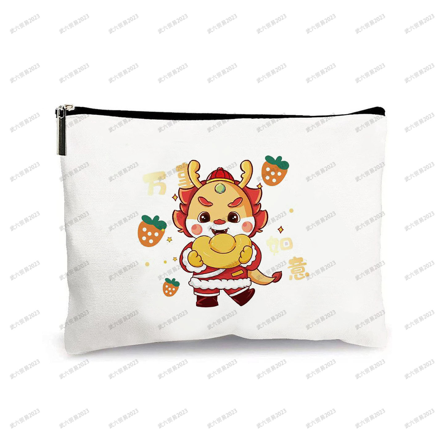 Cute cartoon capacious handheld small clutch bag for traveling
